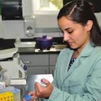 Ellese Carmona in the lab